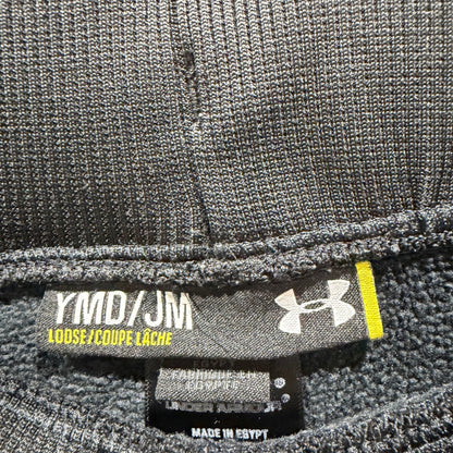 Under Armour Storm Sweatpants Boys YMD Black Fleece Loose Sporty EUC2