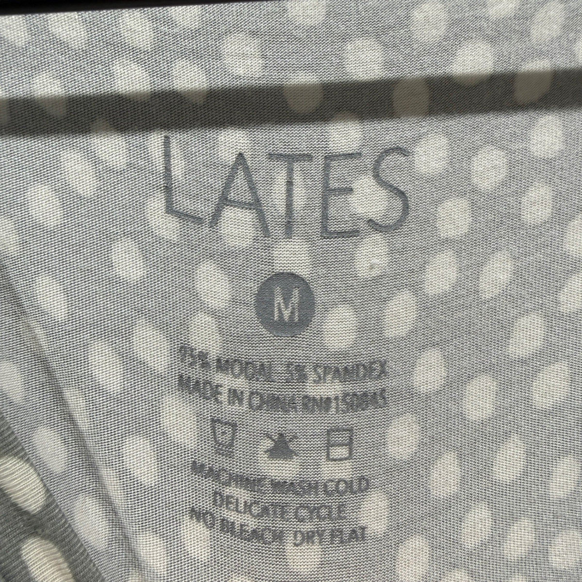 Lates Pajama Set Women Medium Dot Modal Jogger Loungewear EUC2