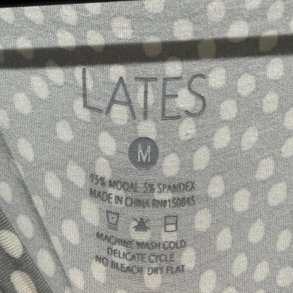 Lates Pajama Set Women Medium Dot Modal Jogger Loungewear EUC2