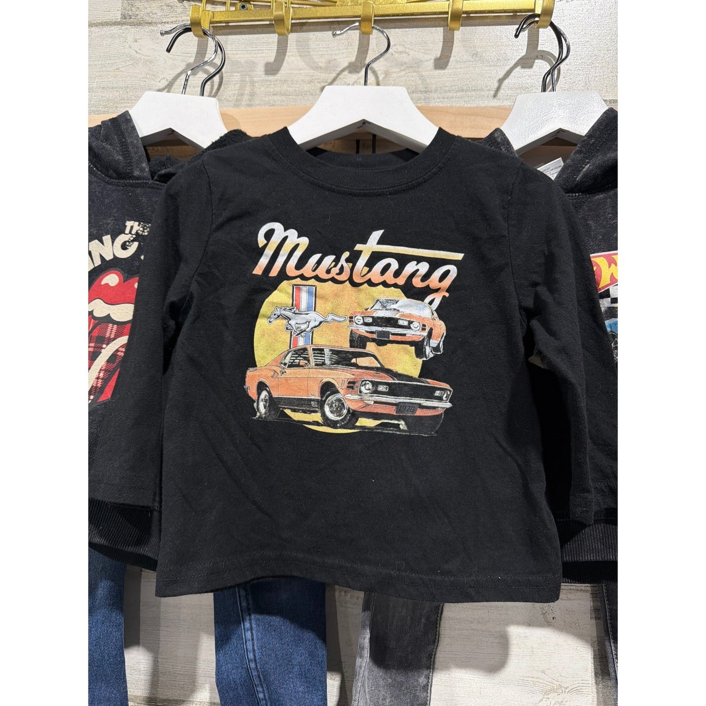 Rolling Stones Hot Wheels Mustang Zara Bundle Boys 18M Black Gray Cool Kid EUC1