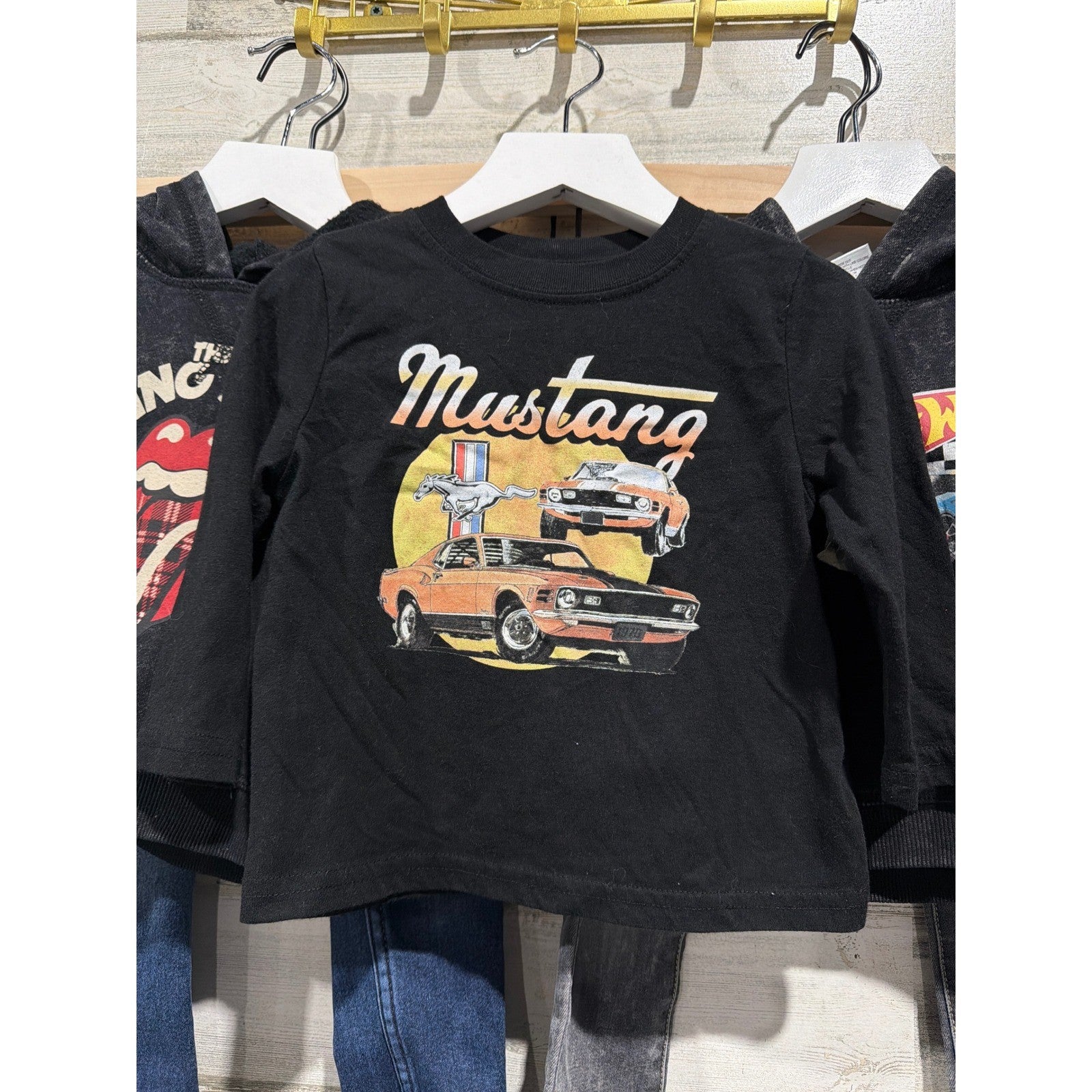 Rolling Stones Hot Wheels Mustang Zara Bundle Boys 18M Black Gray Cool Kid EUC1