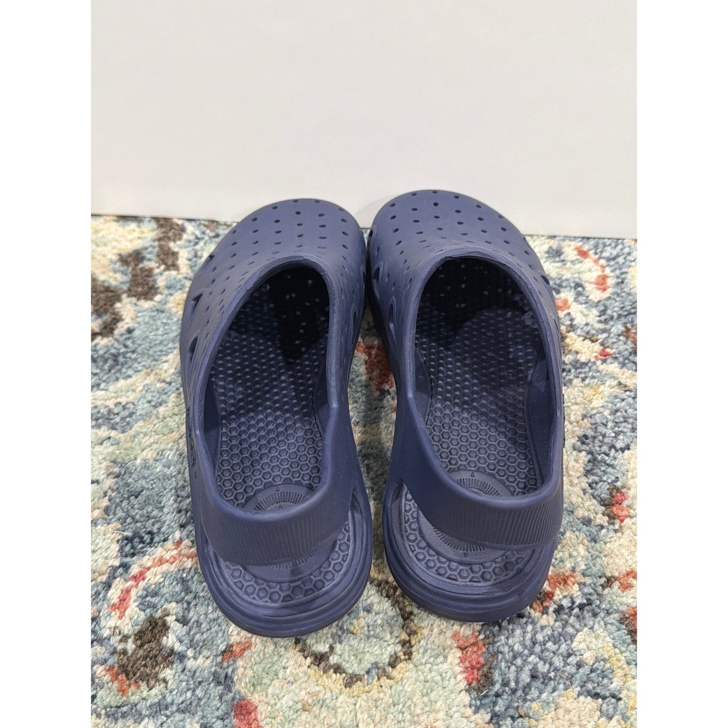 Totes Everywear Clogs Kids Size 13-1 Navy Blue Sol Bounce Slip On EUC4