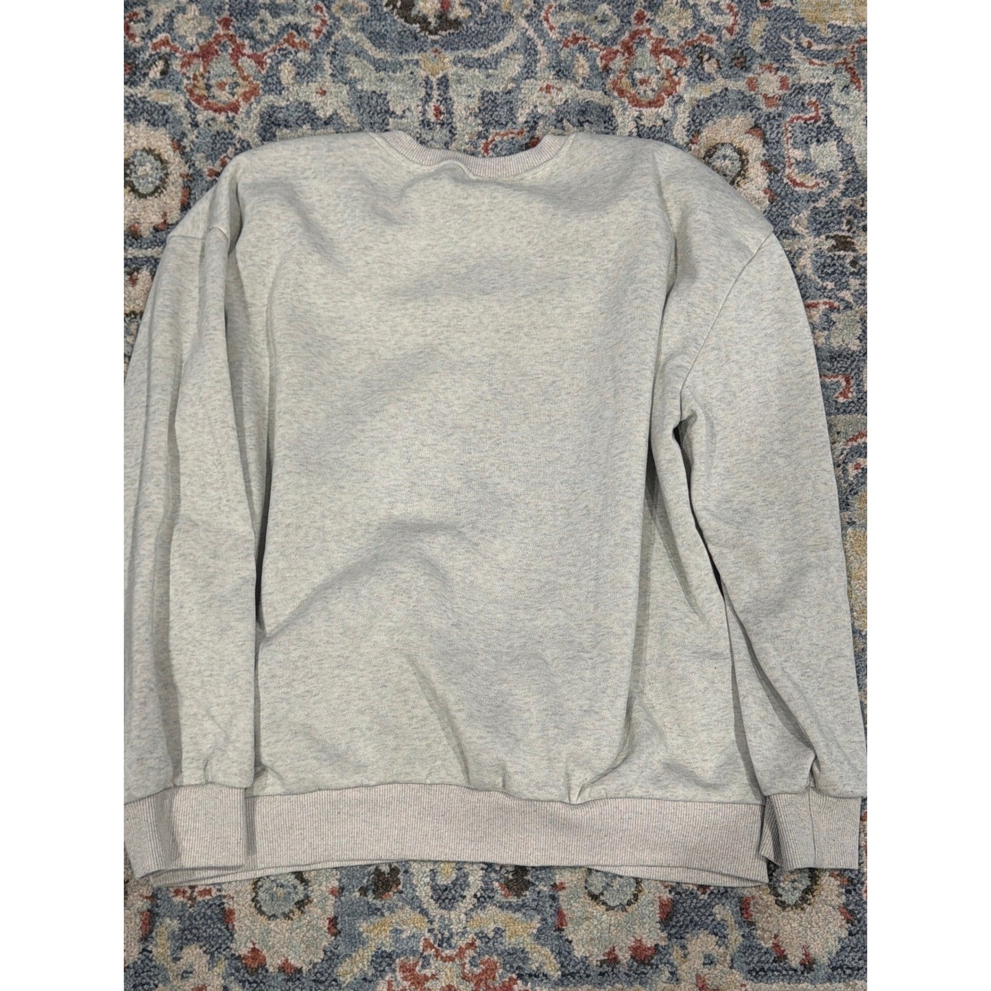 Pumpkin Sweatshirt Women XL Gray Skeleton Dancing Spooky Core Fall Halloween5