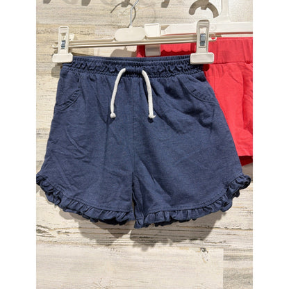 Nike Lucky Penny Gymboree Shorts Girls 6 6X Orange Blue Coral Athletic Ruffle2