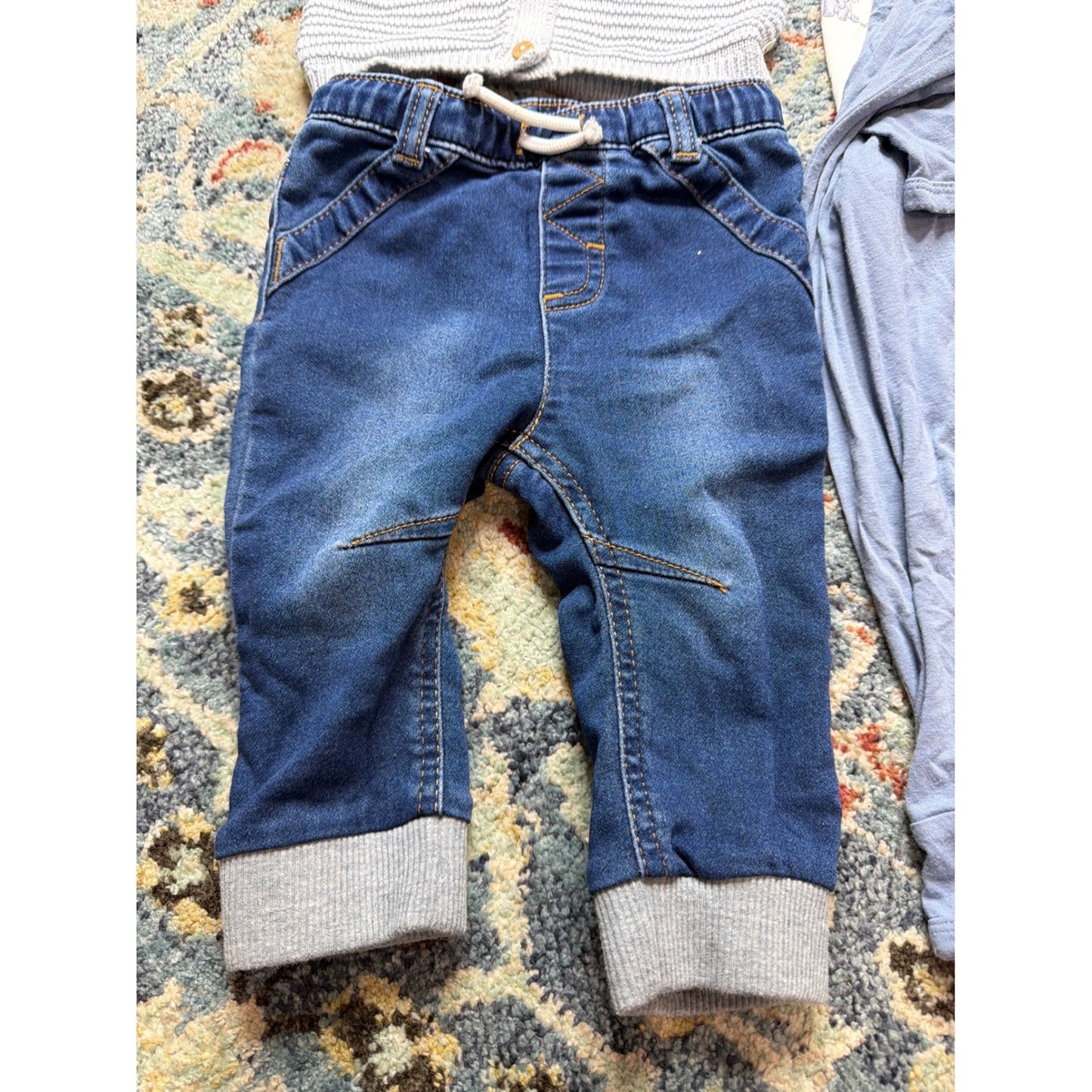 Kyte Baby Petite Maison Cat & Jack Boys 6-12M Blue Grey Bundle Bamboo GUC2