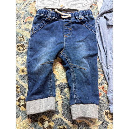 Kyte Baby Petite Maison Cat & Jack Boys 6-12M Blue Grey Bundle Bamboo GUC2