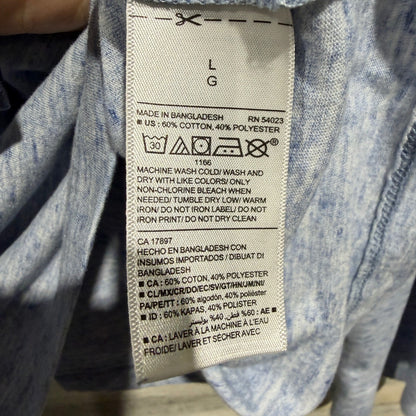 Old Navy Soft-Washed Tee Shirt Women L Blue Heathered Basic Casual2
