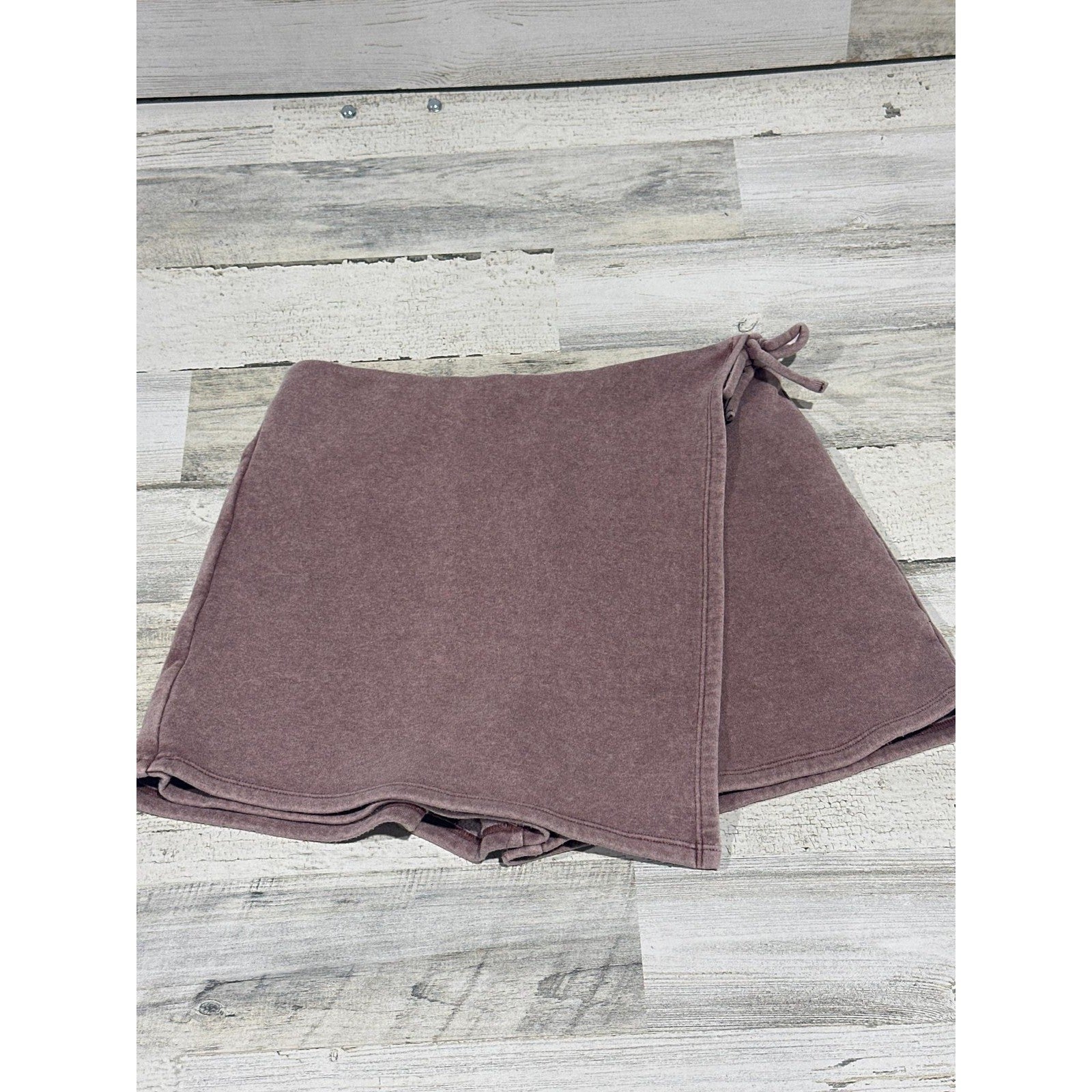 Bixby Nomad Skort Girls XL Mauve Fleece Wrap Front Side Tie EUC0