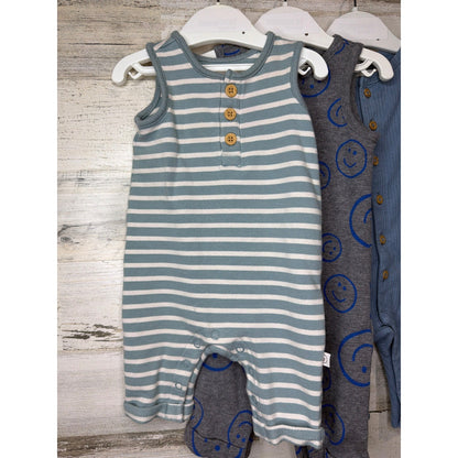 Burt's Bees Little Planet Carters Old Navy Boys 3M 3/6M Romper Bundle3