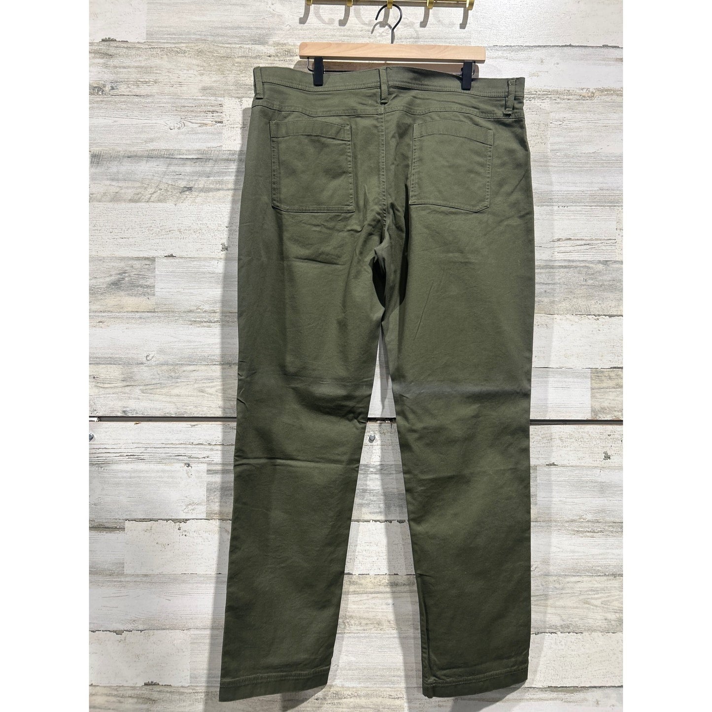 L.L. Bean Canvas Pants Mens 40x34 Green 5-Pocket Gorpcore NWT *Flawed*2