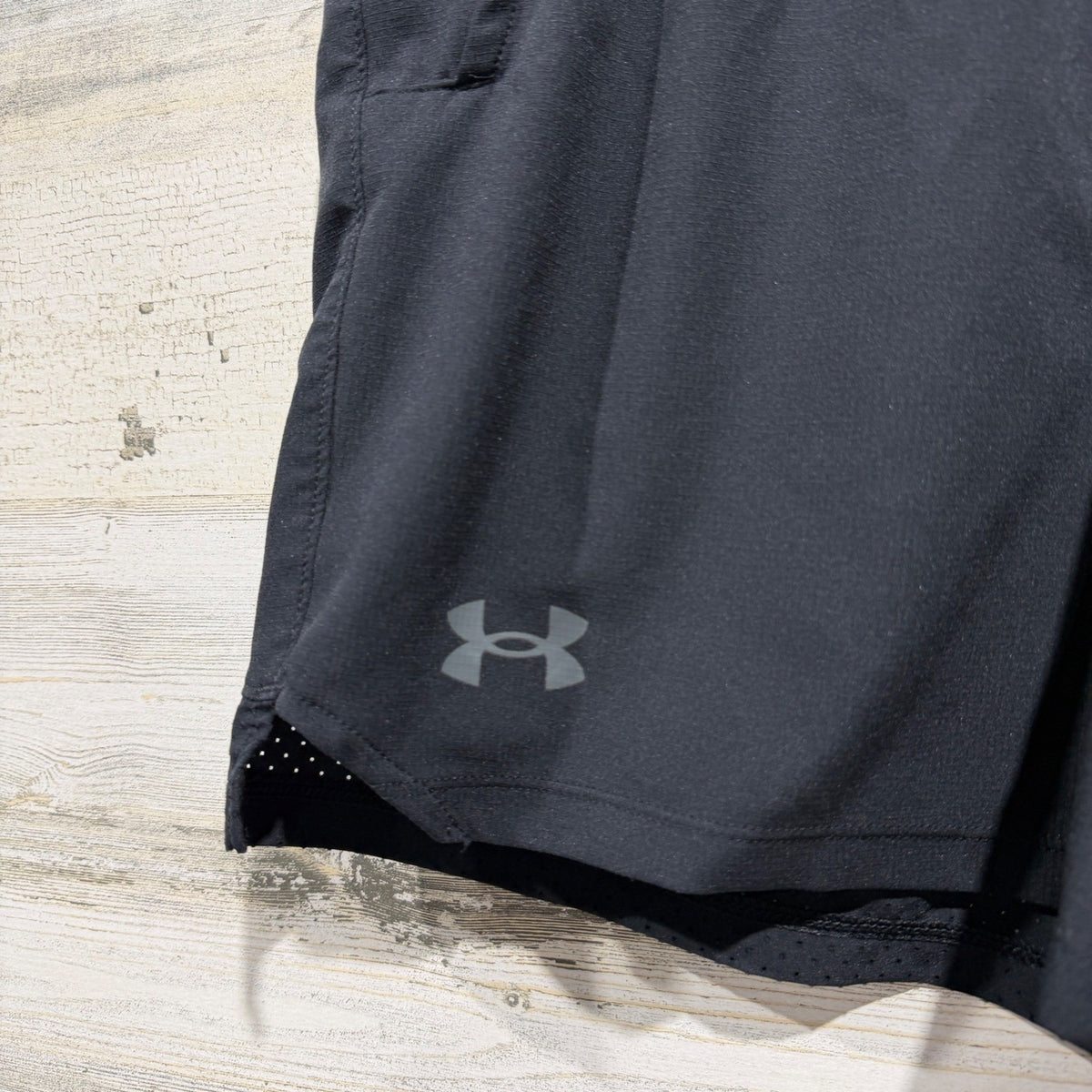 Under Armour Vanish Woven Shorts Men L Black Polyester Athletic Training EUC1