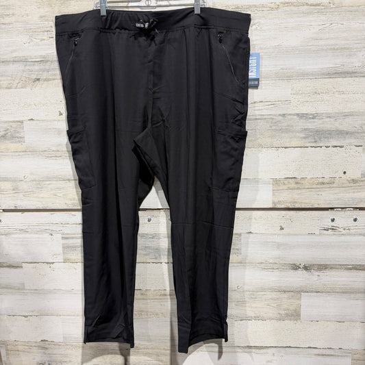 Med Couture Insight Scrub Pants Women 4XL Black Solid Modern NWT0