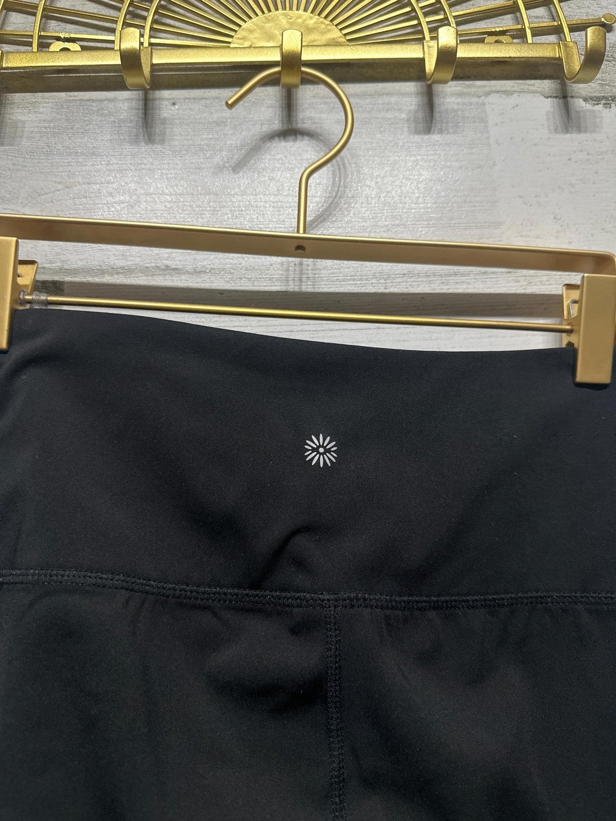 Tangerine Active Leggings Women Medium Black Mesh Panel High Rise EUC4