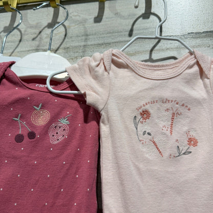 Newborn Baby Girl Clothing Lot NB Bundle Mix Pink Yellow Cotton EUC2