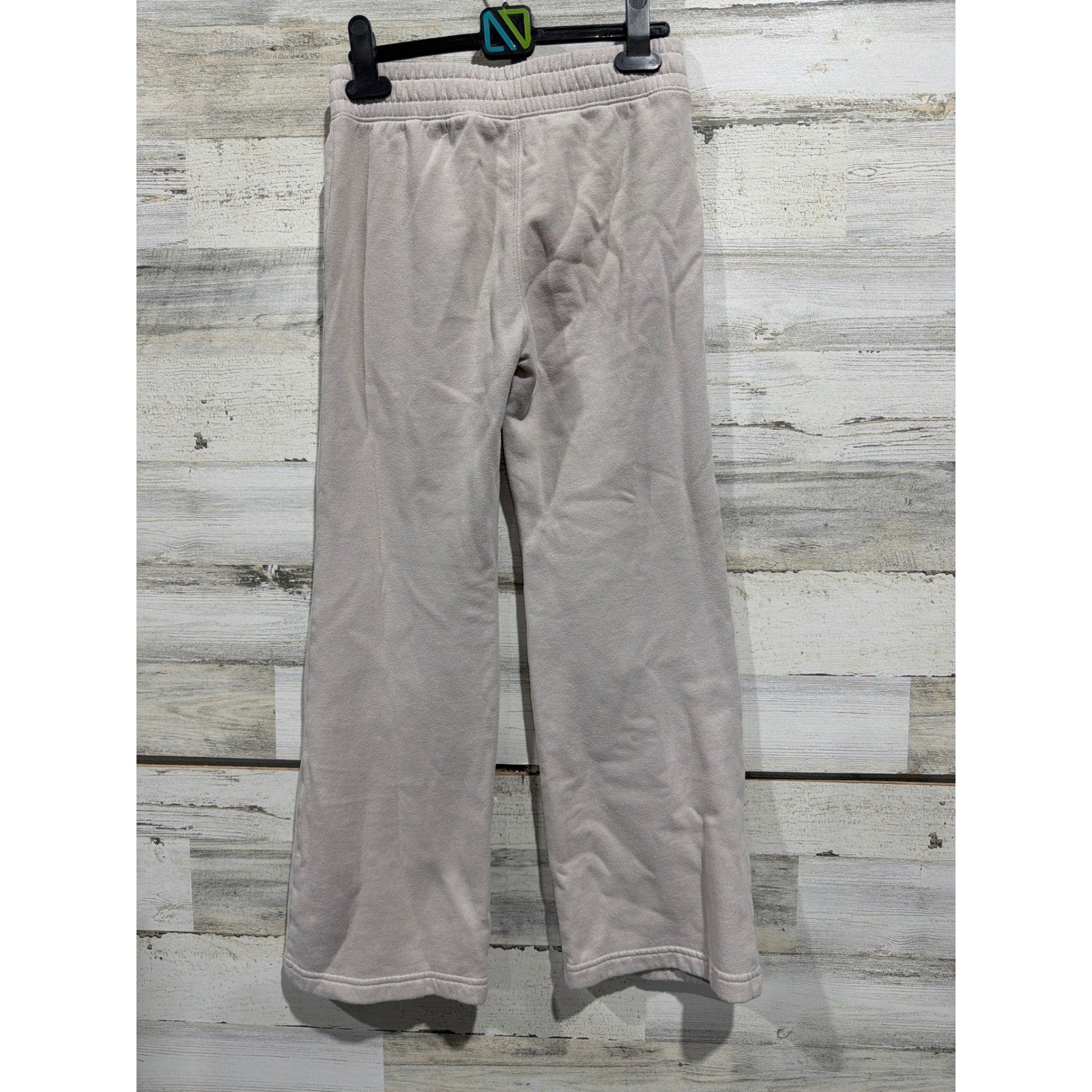 Abercrombie Kids Sweatpants Girls 11/12 Tan Essentials Wide Leg Fleece EUC2