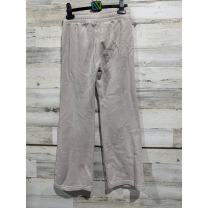 Abercrombie Kids Sweatpants Girls 11/12 Tan Essentials Wide Leg Fleece EUC2
