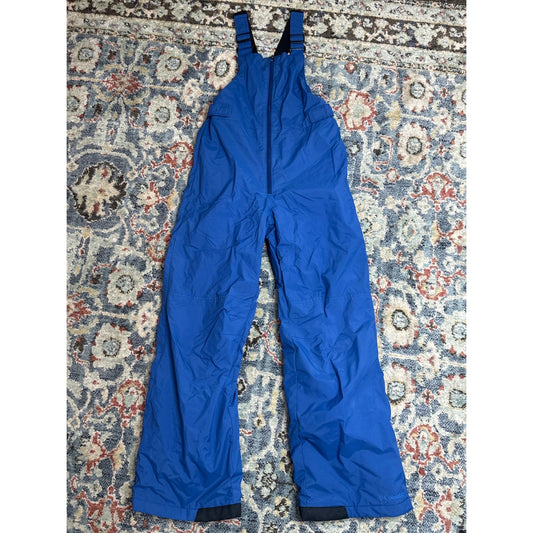 Columbia Snow Bib Boys 14/16 Blue Outgrown Insulated Overalls EUC0