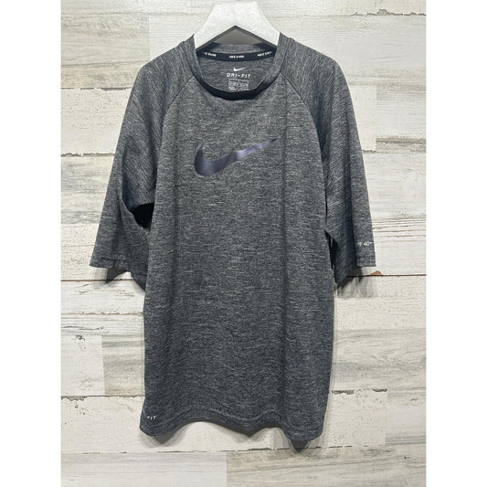 Boys Size 12-13 yrs / Large Nike Swim UPF 40+ Rash Guard - Good Used Condition0