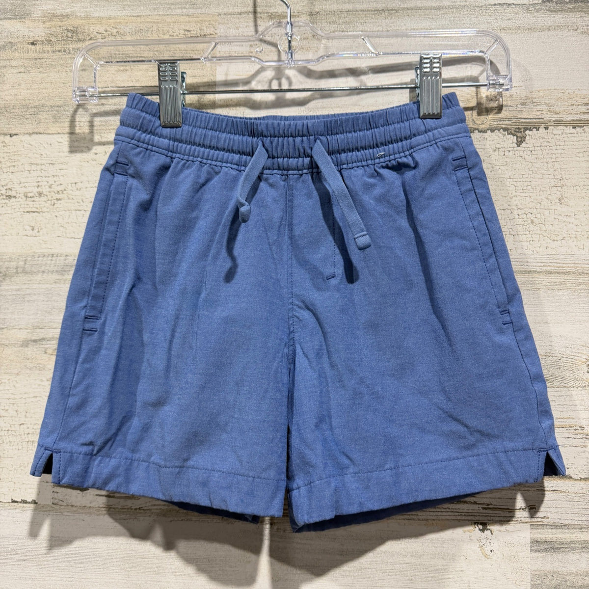 Abercrombie Kids Pull On Shorts Boys 7/8 Blue Cotton Blend Casual EUC0