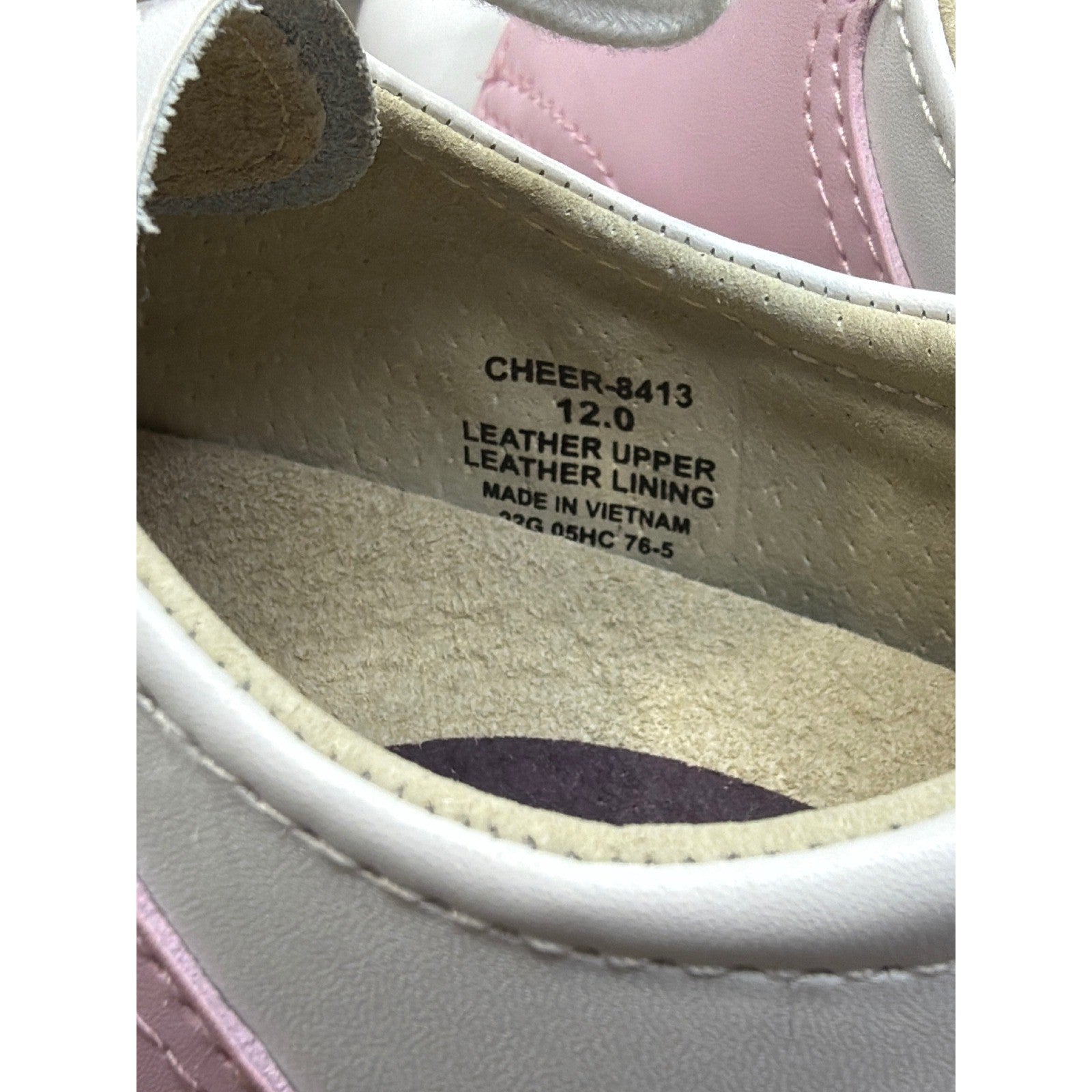 FootMates Saddle Oxford Girls 12W White Pink Leather Classic Preppy EUC5