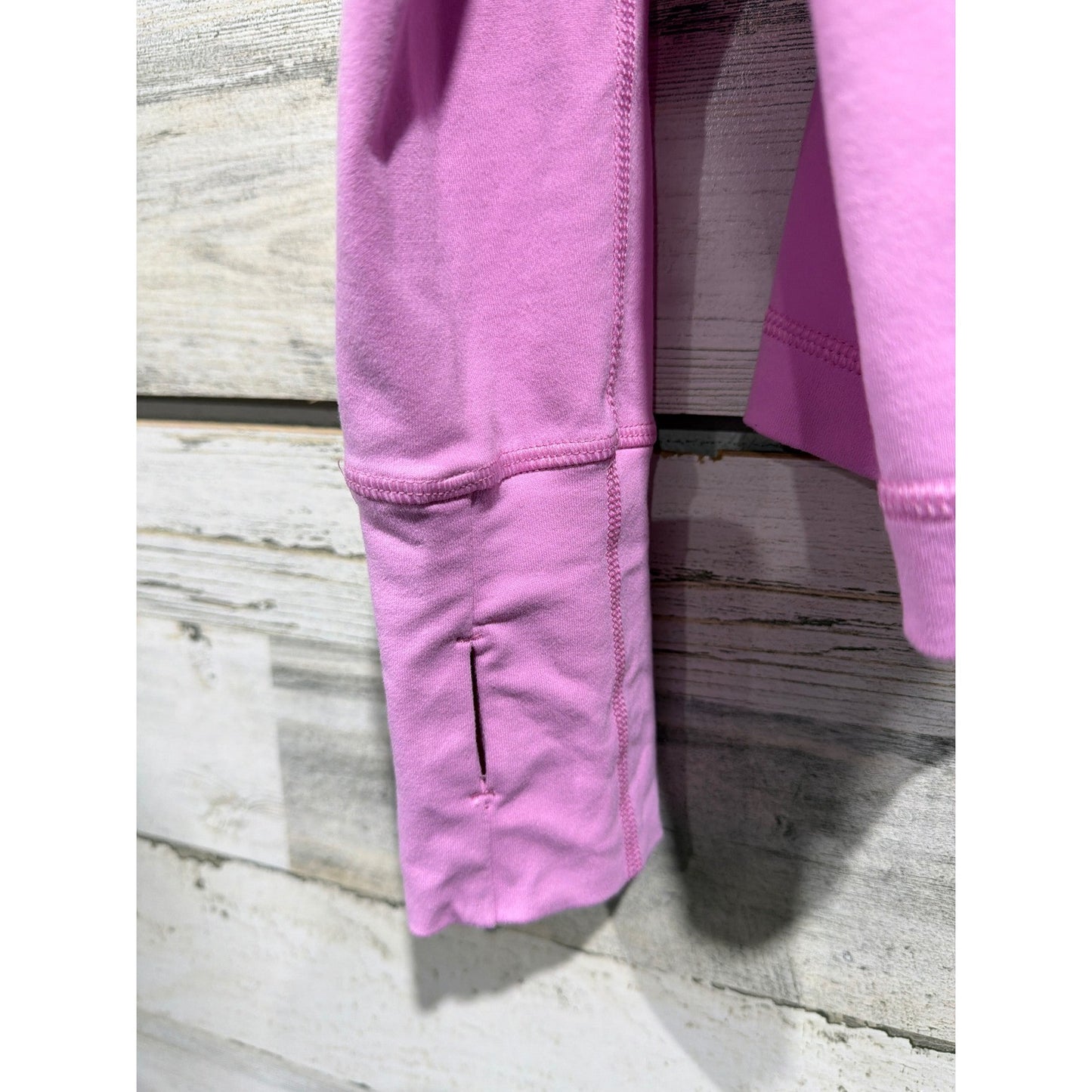 J. Crew Hoodie Women Large Pink Thumbhole Active Pullover EUC3