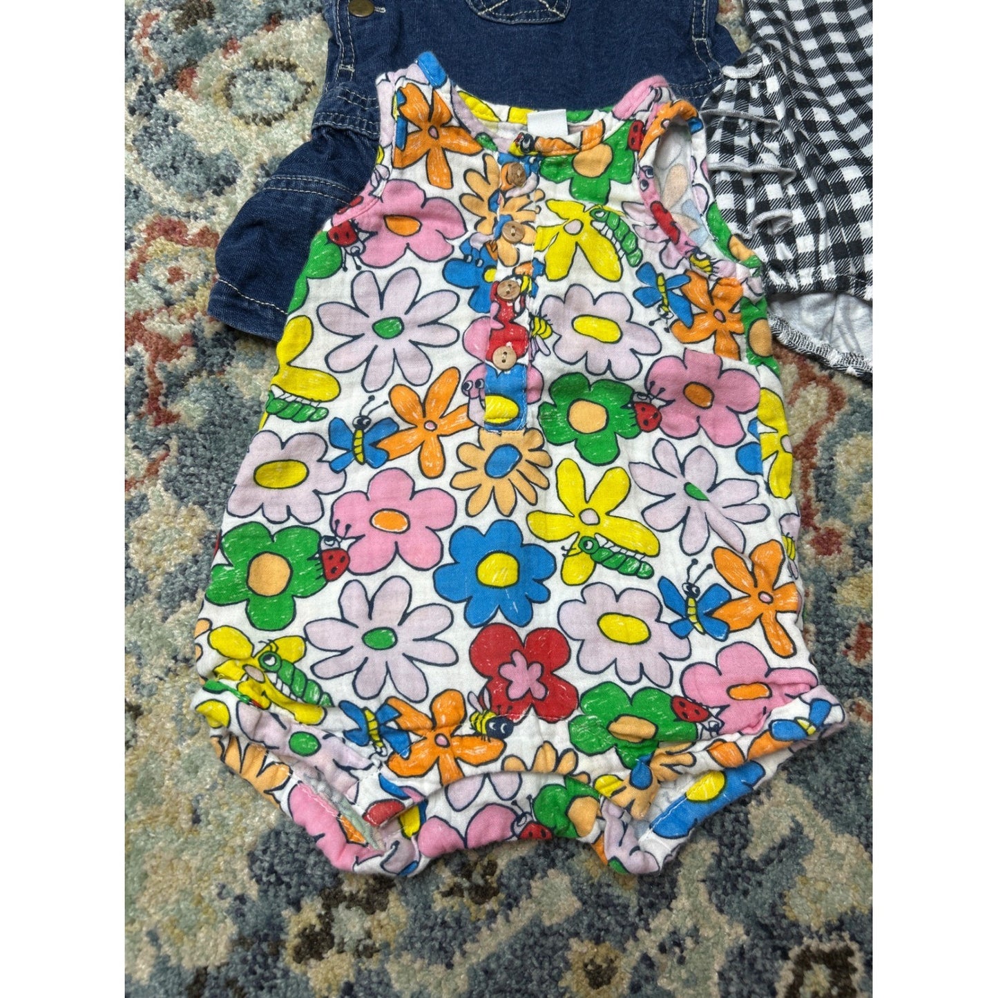 Girls 3-6M Bundle Cotton On Baby Faded Glory Romper Dress Shirt2