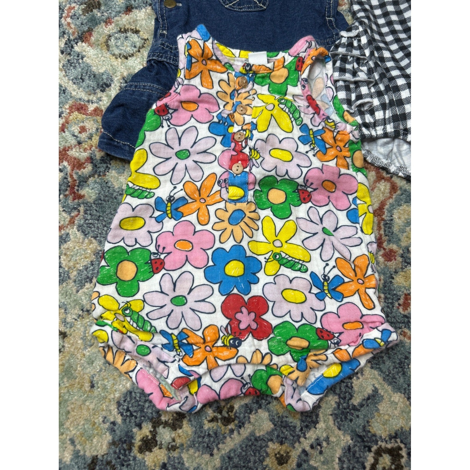 Girls 3-6M Bundle Cotton On Baby Faded Glory Romper Dress Shirt2