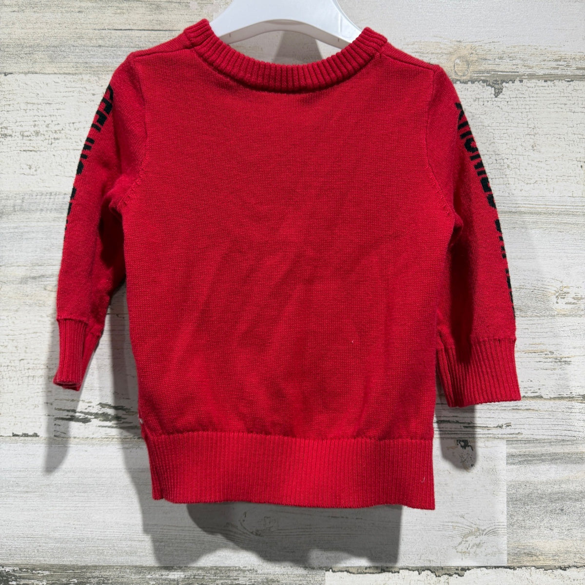 Dr Seuss The Grinch Sweater Kids 18M Red Fair Isle Holiday Feeling Grinchy EUC4