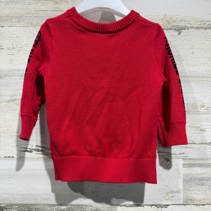 Dr Seuss The Grinch Sweater Kids 18M Red Fair Isle Holiday Feeling Grinchy EUC4