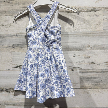 GB Girls Active Dress Girls 3T Blue Floral Nautical Summer EUC4
