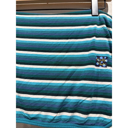 Kickee Pants Footie Bundle Boys 0-24M Forest Stripe Bamboo Sleepers Swaddle EUC4