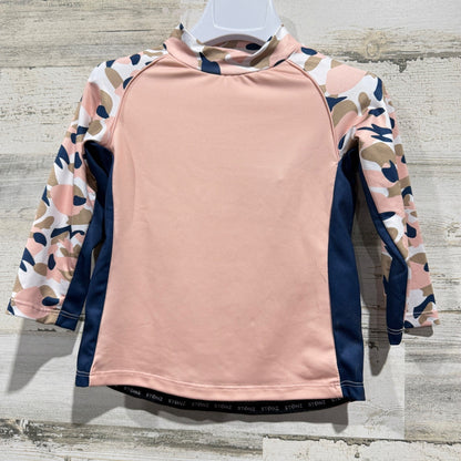 Stonz Sun Shirt Rash Guard Girls 2T Pink Camo UPF 50 Summer NWT *Flawed*0