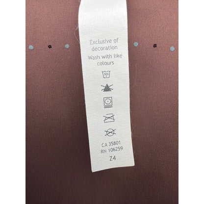 Lululemon Align High Neck Tank Top Women Size 6 Brown Laser Cut Yoga EUC4