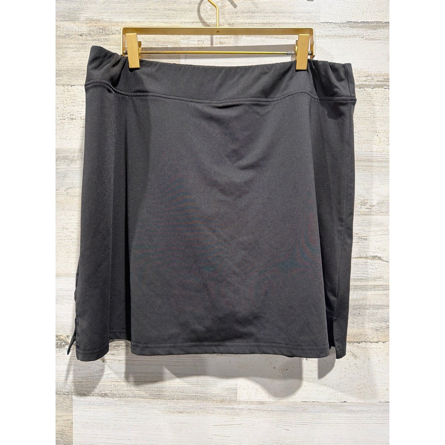 Ekouaer Skort Women XL Black Athletic Tennis Golf Mini Skirt EUC0