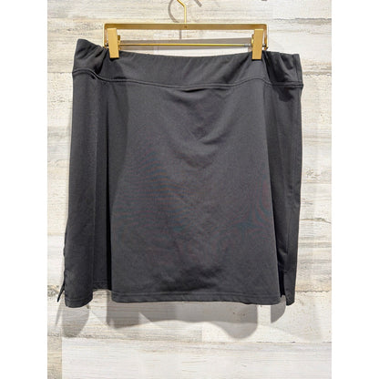 Ekouaer Skort Women XL Black Athletic Tennis Golf Mini Skirt EUC0