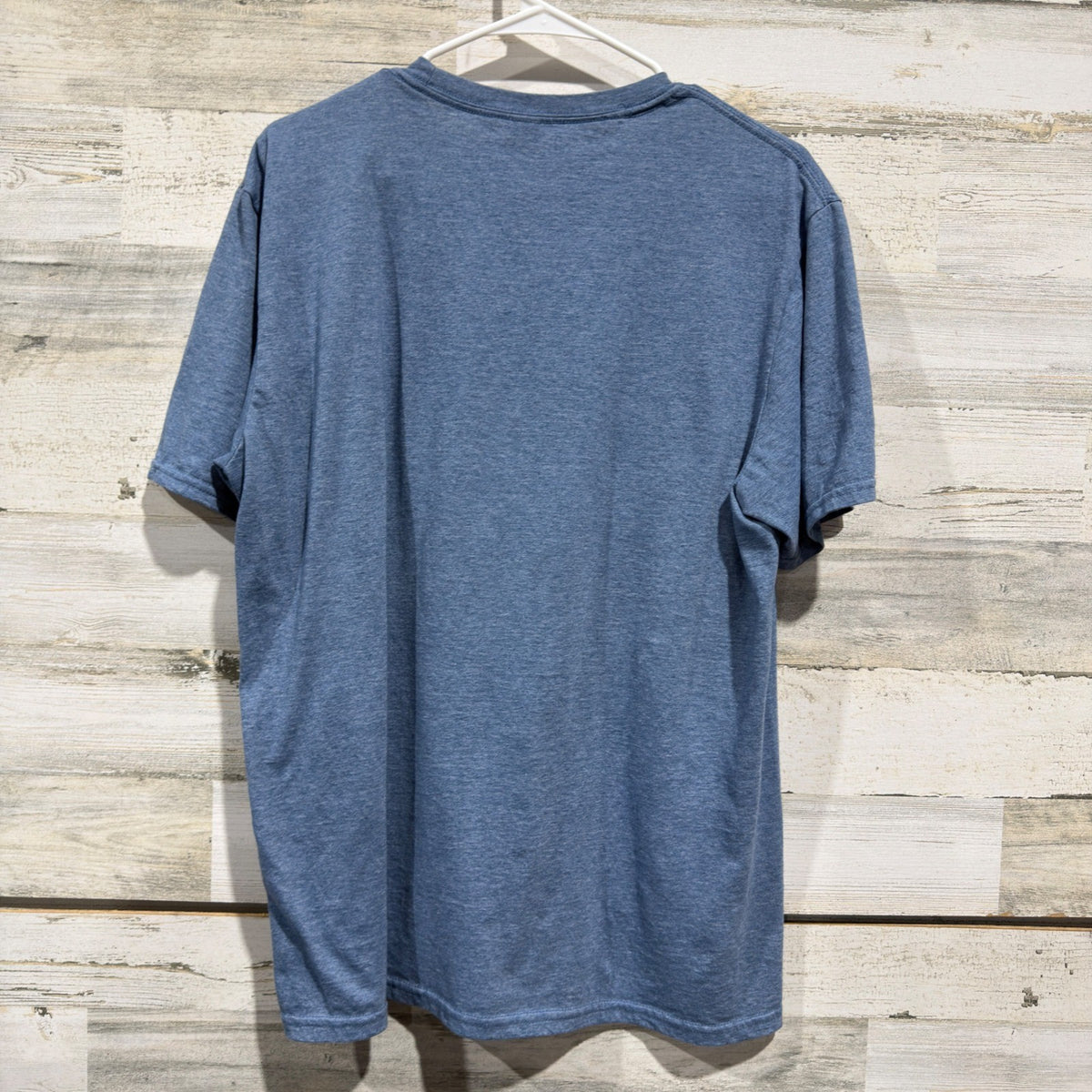 Gildan Graphic Tee Women Large Blue Blessed Homeschool Obsessed Momcore *Flawed5