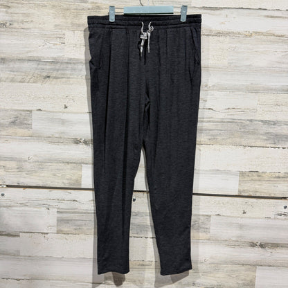 Member's Mark Soft Slim Pant Women L Black Soot Heather Polyester Athleisure EUC0