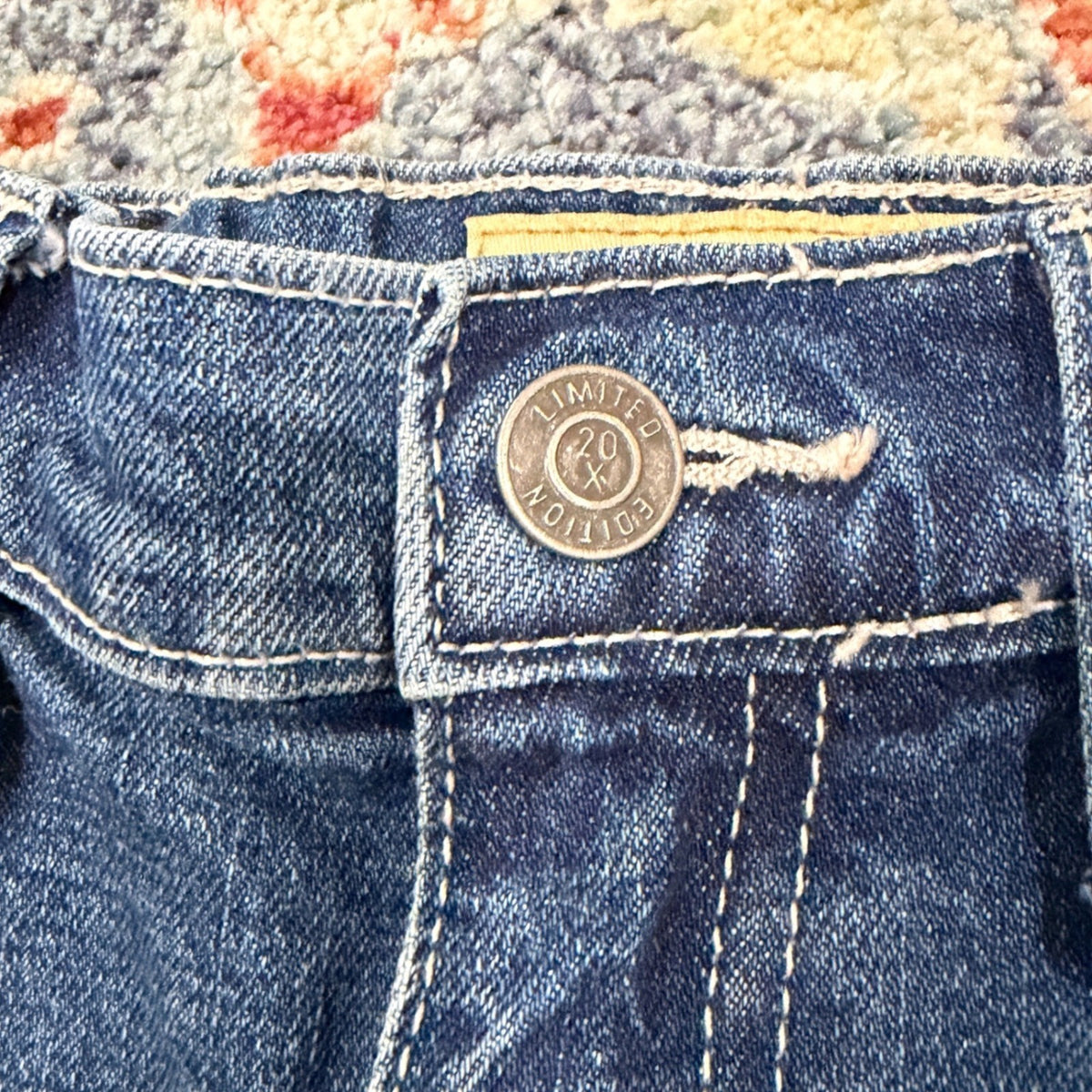 Wrangler 20X Jeans Boys 7 Regular Blue Bootcut Western Cowboy EUC4