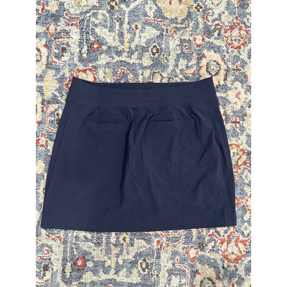 Athleta Brooklyn Skort Women 14 Navy Blue Active Travel Golf Mini Skirt NWT3