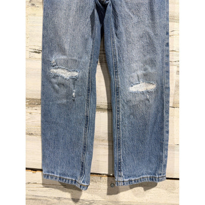 Old Navy Straight Jeans Boys 5T Blue Distressed Adjustable Waist Skater EUC2