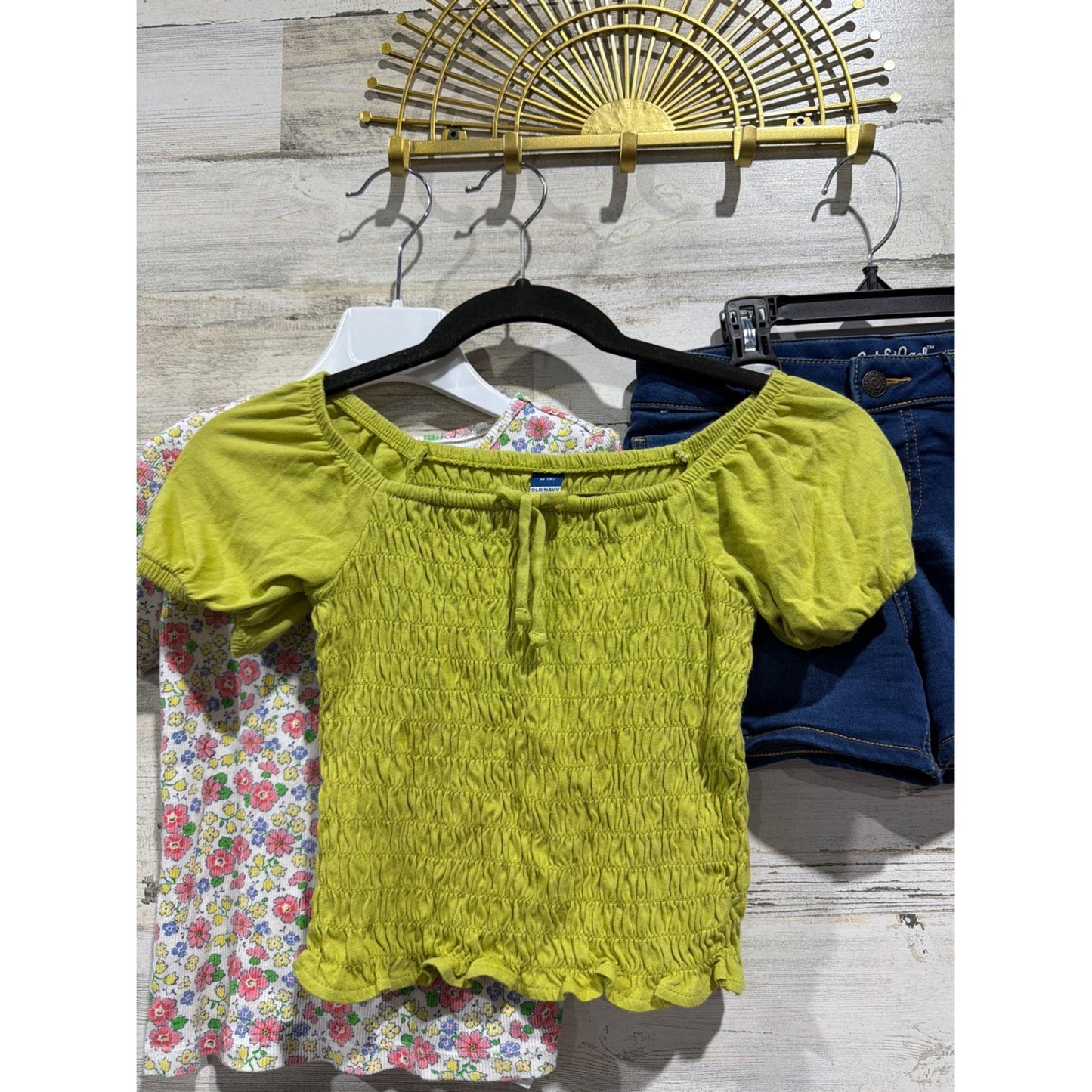Gap Old Navy Cat & Jack Shirt Shorts Bundle Girls 8 Multicolor Summer EUC2