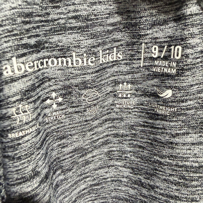 Abercrombie Kids Active Joggers Boys 9/10 Gray Heathered Performance Sporty3
