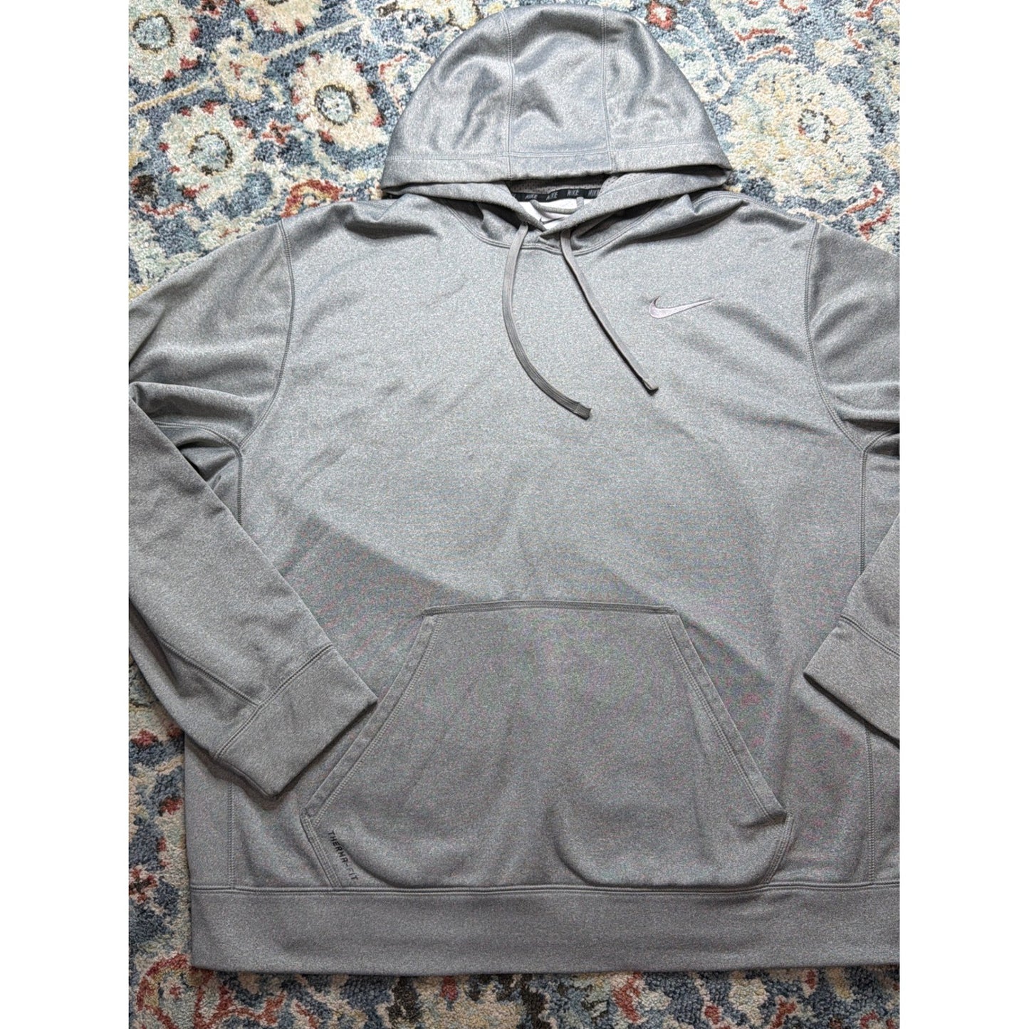 Nike Therma-FIT Hoodie Mens XXL Grey Pullover Performance Sweatshirt1