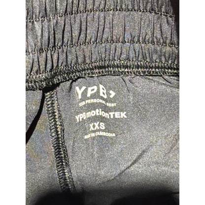 Abercrombie YPB Joggers Women XXS Black Cargo High Waist Athletic Pants EUC2