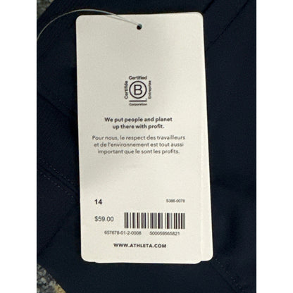 Athleta Brooklyn Skort Women 14 Navy Blue Active Travel Golf Mini Skirt NWT6