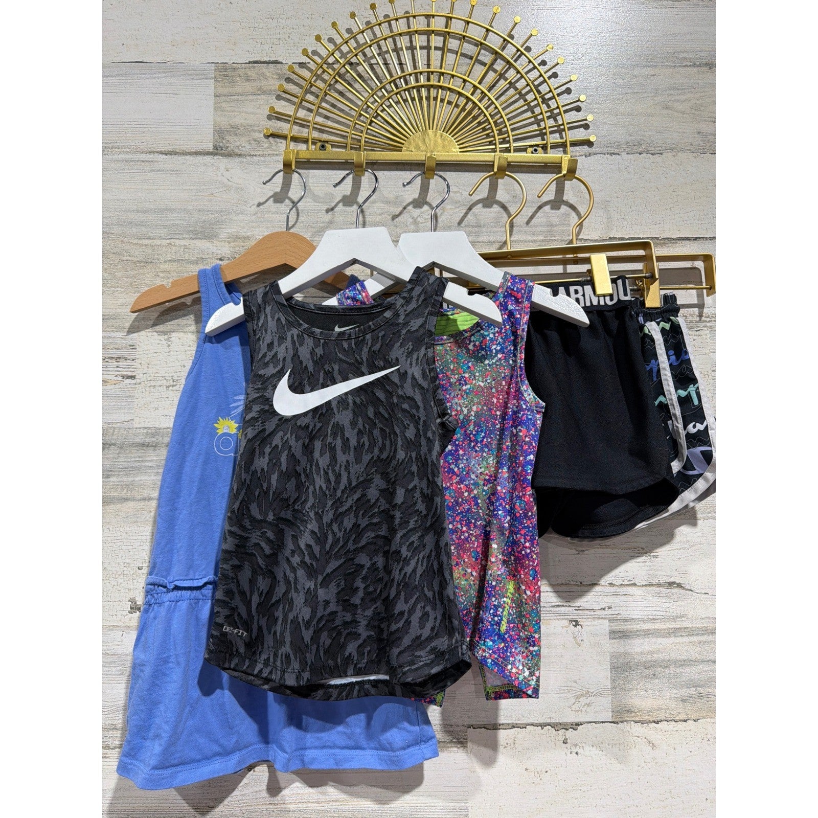 Nike Adidas Under Armour Girls Size 4T XS Athletic Sporty Bundle Activewear EUC0