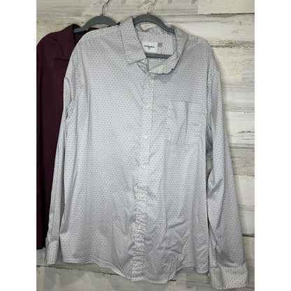 Old Navy Goodfellow Shirt Bundle Men XXL Green Burgundy White Slim Fit2