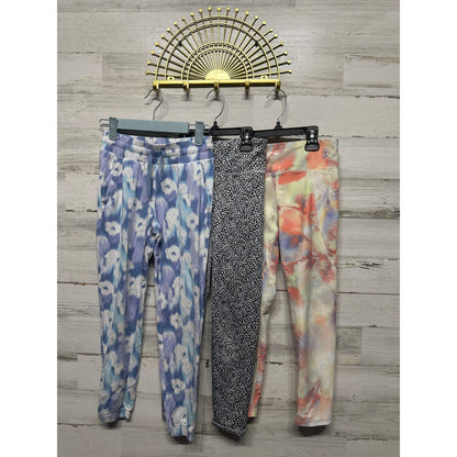 Old Navy Leggings & Joggers Girls M Multicolor Tie Dye Leopard Bundle EUC0