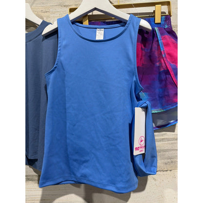 90 Degree All In Motion Girls 10/12 Blue Pink Athletic Bundle Activewear NWT/EUC1