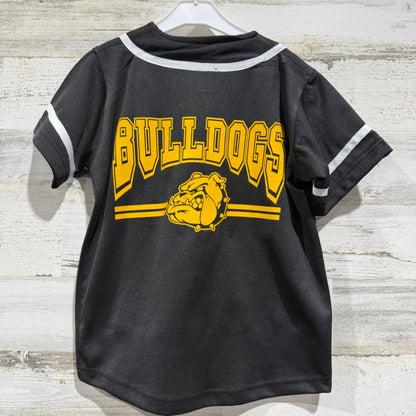 Kids Youth Small Black Bulldogs Jersey Shirt Graphic Sporty EUC3